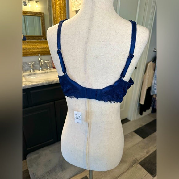 Talbots NWT Gorgeous Vivid Dark Blue with Pretty Lace Sexy and Comfortable - Picture 9 of 13